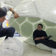 Image for article titled 12-year-old Builds Homeless Shelter Yurt from Trash